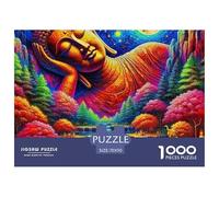 Buddha-Statue 1000 Piece Jigsaw Puzzle For Adults Challenging Game Stress Relief Puzzle Exercise The Memory of The Brain for Men, Women, Elders, Seniors 70x50cm/1000pcs