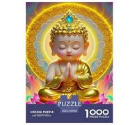 Buddha-Statue 1000 Piece Jigsaw Puzzle For Adults Educational Games Stress Relief Puzzle Exercise The Memory of The Brain for Men, Women, Elders, Seniors 70x50cm/1000pcs