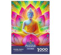 Buddha-Statue 1000 Piece Jigsaw Puzzle For Adults Family Challenge Toys Stress Relief Puzzle Exercise The Memory of The Brain For Adults Gifts 38x26cm/1000pcs
