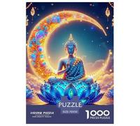 Buddha-Statue 1000 Piece Jigsaw Puzzle For Adults Family Challenge Toys Stress Relief Puzzle Exercise The Memory of The Brain for Family Decorations 70x50cm/1000pcs