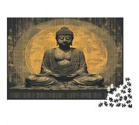 Buddha Statue 1000 Piece Jigsaw Puzzle for Adults Family Or Teenagers Jigsaw Puzzle Toys Puzzles Educational Games Stress Relieving Puzzles Unique Home Decor And Gifts 1000pcs (75x50cm)