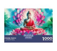 Buddha-Statue 1000 Piece Jigsaw Puzzle for Adults - Zen Decor Unique, Challenging & Brainteasing, Gift, Collectible 38x26cm/1000pcs