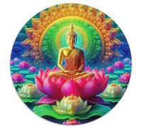 Buddha-Statue 1000 Piece Jigsaw Puzzle for Kids And Adults Religious Figure Challenging Puzzles Educational Games Creativity & Gift Giving 1000pcs (67.5x67.5cm)
