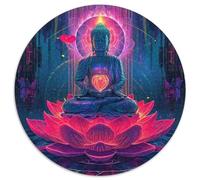 Buddha Statue 1000 Piece Jigsaw Puzzle for Women, Men Fantasy Style Challenging Puzzles Challenge Games Creativity & Gift Giving 1000pcs (67.5x67.5cm)