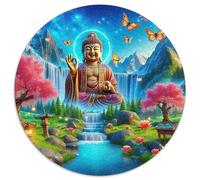 Buddha-Statue 1000 Piece Jigsaw Puzzle for Women, Men Religious Figure Brainteasing Jigsaws Educational Games Great Gift 1000pcs (67.5x67.5cm)