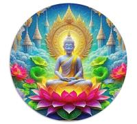 Buddha-Statue 1000 Piece Jigsaw Puzzle for Women, Men Religious Figure Colourful Jigsaws Educational Games Creativity & Gift Giving 1000pcs (67.5x67.5cm)