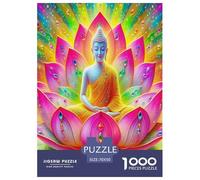 Buddha-Statue 1000 Piece Jigsaw Puzzles Impossible Hard Challenge Modern Buddha for Family Activity Game for The Whole Gifts for Women Men 70x50cm/1000pcs