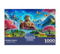 Buddha-Statue 1000 Piece Jigsaw Puzzles - Jigsaw Puzzles for Adults 1000 Pieces Is Ideal As Gifts for The Whole Family And The Jigsaw 1000 Pieces for Adults