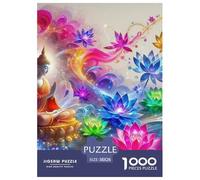 Buddha-Statue 1000 Pieces Jigsaw Puzzles For Adults Challenging Game Stress Relieving Entertainment Exercise The Memory of The Brain for Men, Women, Elders, Seniors 38x26cm/1000pcs