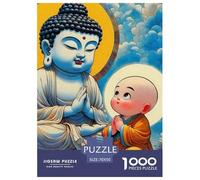Buddha-Statue 1000 Pieces Jigsaw Puzzles For Adults Educational Games Stress Relieving Entertainment Exercise The Memory of The Brain for Family Decorations 70x50cm/1000pcs