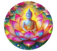 Buddha-Statue 1000 Pieces Jigsaw Puzzles For Adults Family Challenge Toys Stress Relieving Entertainment Exercise The Memory of The Brain for Adults And Kids, Age 12 Years Up 1000pcs (67.5x67.5cm)
