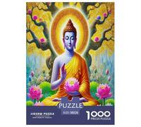 Buddha-Statue 1000 Pieces Jigsaw Puzzles with Paper Art Home Decors for Enthusiasts Fun Challenges 38x26cm/1000pcs