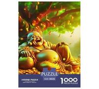 Buddha-Statue 1000 Pieces Painting Paper Jigsaw Puzzle - 100% Recycled Cardboard Decoration for Adults & Kids | 38x26cm/1000pcs