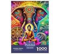 Buddha-Statue 1000 Pieces Painting Paper Jigsaw Puzzle - 100% Recycled Cardboard Educational Game for Adults & Kids | 70x50cm/1000pcs