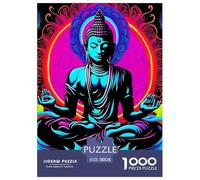 Buddha-Statue 1000 Pieces Painting Paper Jigsaw Puzzle - "What Happens Next" Decoration for Adults & Kids | 38x26cm/1000pcs