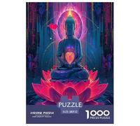 Buddha Statue 1000 Pieces Premium Jigsaw for Adults Gifts Quirky, Abstract Design, Fun Details, Educational, Challenging 52x38cm/1000pcs
