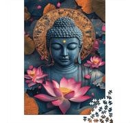 Buddha Statue Art 1000 Pc Thickened Paper Jigsaw Puzzle Grown-Ups Easy Store Relaxation Hobby Engaging Brain Teaser 52x38cm/1000pcs