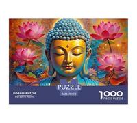 Buddha Statue Artwork Quality Construction for Puzzle Fans, Adults And Teenagers Who Love Brain Games 70x50cm/1000pcs