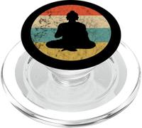 Buddha Statue Buddhist Retro Sunset Zen Yoga Gautama PopSockets PopGrip for MagSafe