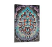 Buddha Statue Canvas Wall Art Zen Buddha Print On Canvas Artwork for Living Room Bedroom Home Office Decorations Gift 12x18inch(30x45cm)