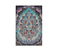 Buddha Statue Canvas Wall Art Zen Buddha Print On Canvas Artwork for Living Room Home Office Wall Decor Gift 16x24inch(40x60cm)