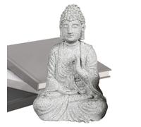Buddha Statue - Chinese Zen Buddha Statue | Buddha Statues for Home Decor | Sitting Buddha Sculpture Ornament Landscaping Crafts Buddah Figurine for Meditation Salt