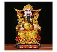 Buddha Statue Feng Shui Gift God of Wealth Statues Decoration for Luck & Wealth Perfect for Your Home or Office Best Gift for Business Opening,Feng Shui Decor Buddha garden (Size : Medium) good