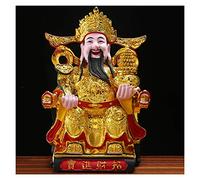 Buddha Statue Feng Shui Gift God of Wealth Statues Decoration for Luck & Wealth Perfect for Your Home or Office Best Gift for Business Opening,Feng Shui Decor Buddha garden (Size : Medium) good