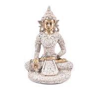 Buddha Statue, Foxi 2.75inch Nature Sandstone Meditation Sitting Thailand Buddha Sculpture Fengshui Buddha Figurines For Home Decor(Style 2)