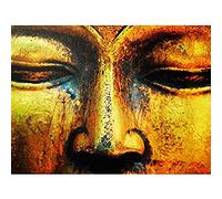 Buddha Statue Head Face Canvas Wall Art Print