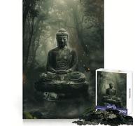 Buddha Statue in A Forest 1000 Pieces Jigsaws Adults Puzzles Gifts Mental Workout Peaceful Escape Thoughtful Xmas (38x26cm)