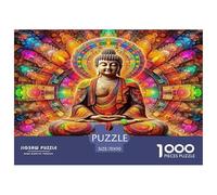 Buddha-Statue Jigsaw Puzzle Puzzles 1000 Pieces Educational Games 100% Recycled Cardboard Home Decoration Puzzle Puzzle Game for The Whole for Women Puzzle for Adults 70x50cm/1000pcs