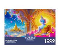Buddha-Statue Jigsaw Puzzles 1000 Pieces for Adults Challenging Puzzles for The Whole for Women Home Decoration 100% Recvcled Cardboard 38x26cm/1000pcs