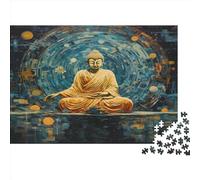 Buddha Statue Jigsaw Puzzles For Adults 1000 Piece Jigsaws Puzzles Puzzles For Adults Kids Puzzle Games Toys Gift for Home Decoration Premium & Durable for Stress Relief 1000pcs (75x50cm)