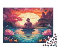 Buddha Statue Jigsaw Puzzles For Adults 1000 Piece Puzzle Jigsaw 1000 Piece For Adults And Kids Jigsaw Puzzle Great Gift For All Ages 1000pcs (75x50cm)