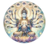 Buddha Statue Jigsaw Puzzles for Adults Gifts 1000 Pieces Challenging Games Home Decors Brainteasing Zen Buddha Jigsaw Puzzle for Adults And Kids 1000pcs (67.5x67.5cm)