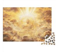 Buddha Statue Jigsaw Puzzles Jigsaw Puzzles 1000 Pieces for Adults 1000 Piece Puzzle Educational Games Home Decoration Puzzle1000pcs (75x50cm)