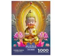 Buddha-Statue Jigsaw Puzzles Puzzle for Adults Kids. 1000 Pieces Impossible Challenge Toy Educational Games Home Decoration for Educational Games Gifts 38x26cm/1000pcs