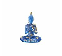Buddha Statue,Meditation Sitting Buddha Statue,Praying Sitting Sculpture Home Decoration 8.7 Inch Translucent Sculpture Buddhist Decor