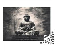 Buddha Statue-meditative Spiritual Art 1000 Piece Jigsaw Puzzles for Adults Featuring Artistic Design Centenary Jigsaws Meditating Buddha As Dementia Friendly Activities for Concentration Games 70x50c