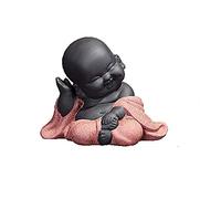 Buddha Statue Monk Buddhist Figurines Creative Ornaments for Morden Home Living Room Decoration Accessories Ceramic Sculpture Art Crafts Buddhism, C