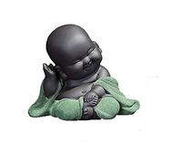 Buddha Statue Monk Buddhist Figurines Creative Ornaments for Morden Home Living Room Decoration Accessories Ceramic Sculpture Art Crafts Buddhism, D