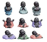 Buddha Statue Monk Buddhist Figurines Creative Ornaments for Morden Home Living Room Decoration Accessories Ceramic Sculpture Art Crafts Buddhism, All