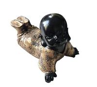 Buddha Statue Monk Figurine Art Crafts Buddhism Feng Shui Zen Ornaments Buddhist Home Lving Room Office Sculptures Decoration Accessories,2 Art collection