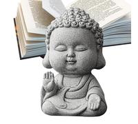 Buddha Statue Ornaments | Vintage Decor Yoga Figurines Sandstone Buddha Statues| Buddha Statue Monks Figurine, Meditation Buddha Decoration Ornament for Meditating