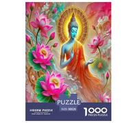 Buddha-Statue Puzzle for Adults 1000 Piece Fun Challenging Games Adults Gifts 100% Recycled Cardboard 38x26cm/1000pcs