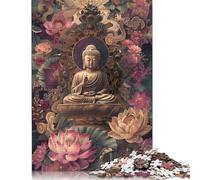 Buddha Statue Puzzle Premium 100% Recycled Board Paper Rectangular Jigsaw Puzzle for Boy Or Girl 1000pcs (38x26cm)