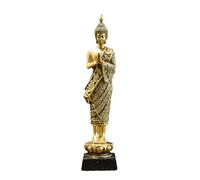 Buddha Statue - Resin, Meditating Figurine Intricate Handcrafted Detail | Compact Lightweight Decorative Sculpture For Mindful Display, Buddha Home Decor For Meditation Room, Living Room, Office Desk