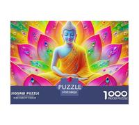 Buddha-Statue1000 Piece Jigsaw Puzzle for Adults And Kids - Zen Decor Unique, Includes Whimsies, Whole-family Fun, DIY Wall Decor 38x26cm/1000pcs