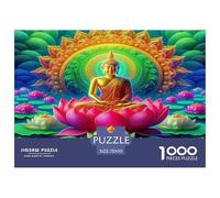Buddha-Statue1000Pieces JigsawPuzzlesBuddha-Statue ForAdult Challenging LargePiecePuzzles Age12+byth Challenging The Impossible Difficult Game Uncover The Puzzle 70x50cm/1000pcs